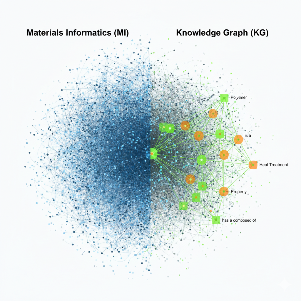 MIとKGの対比を象徴する図